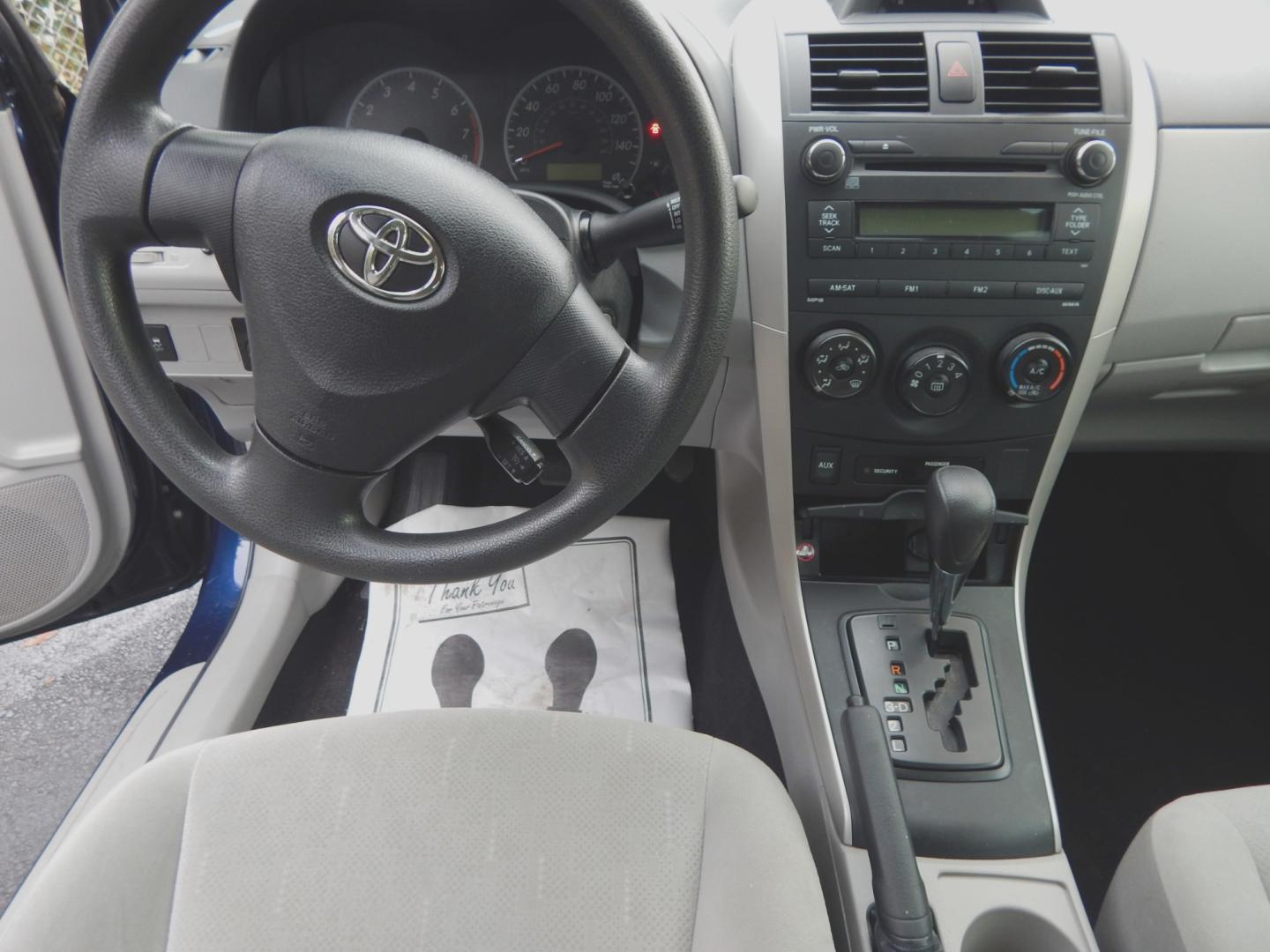 2012 Blue /Gray Toyota Corolla LE (5YFBU4EE6CP) with an 1.8L engine, Automatic transmission, located at 3120 W Tennessee St, Tallahassee, FL, 32304-1002, (850) 575-6702, 30.458841, -84.349648 - Photo#4